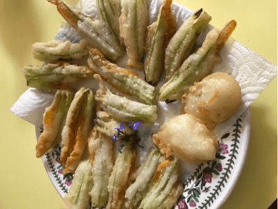 Tempura di fiori di&nbsp;zucchino