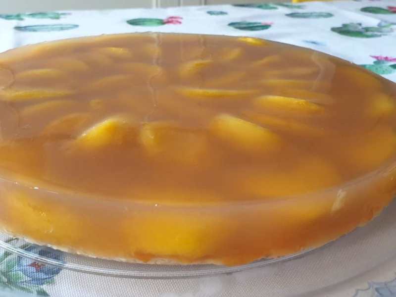 Torta di miglio e pesche senza&nbsp;forno