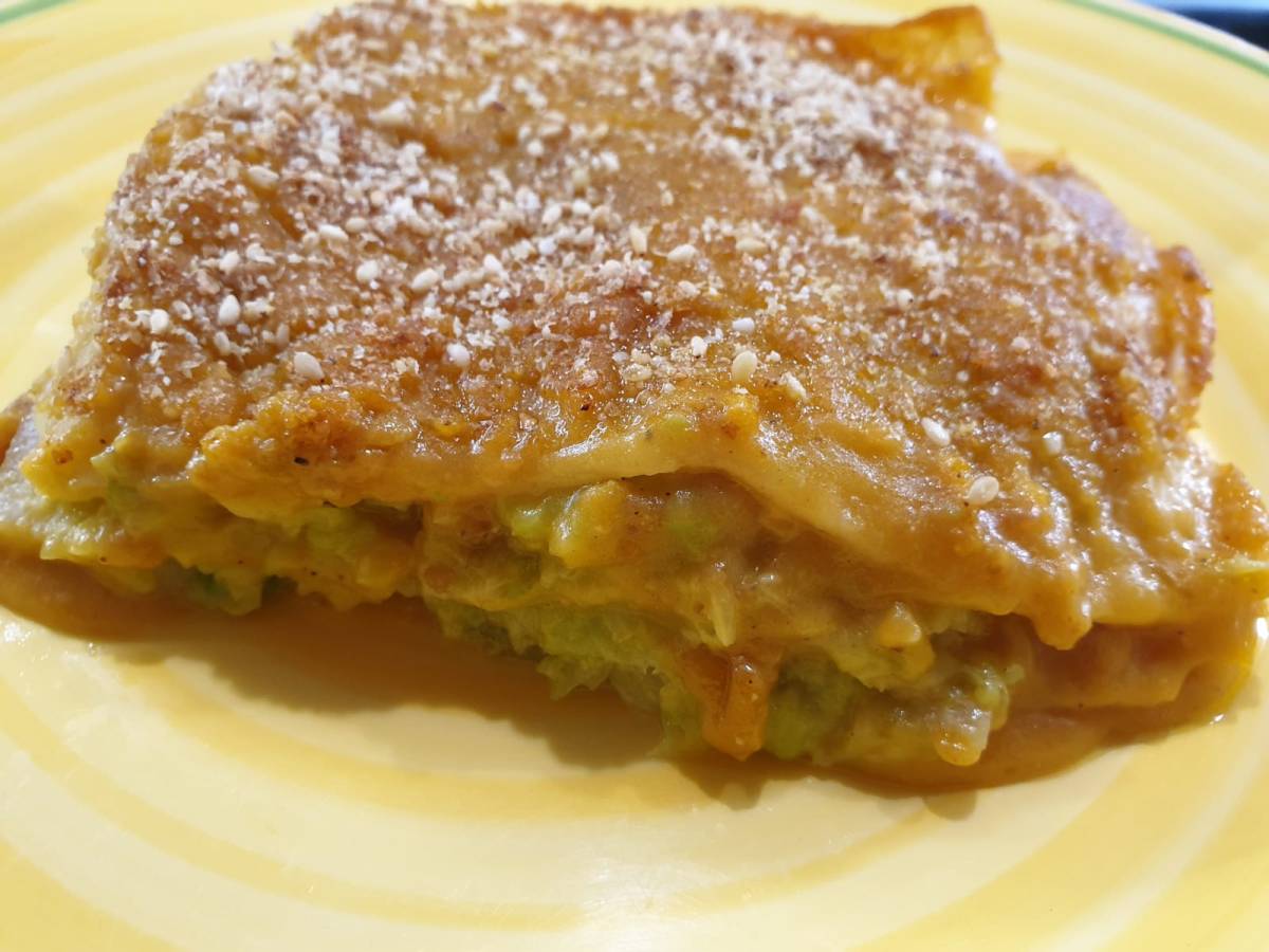 Lasagne vegane con besciamella di&nbsp;zucca
